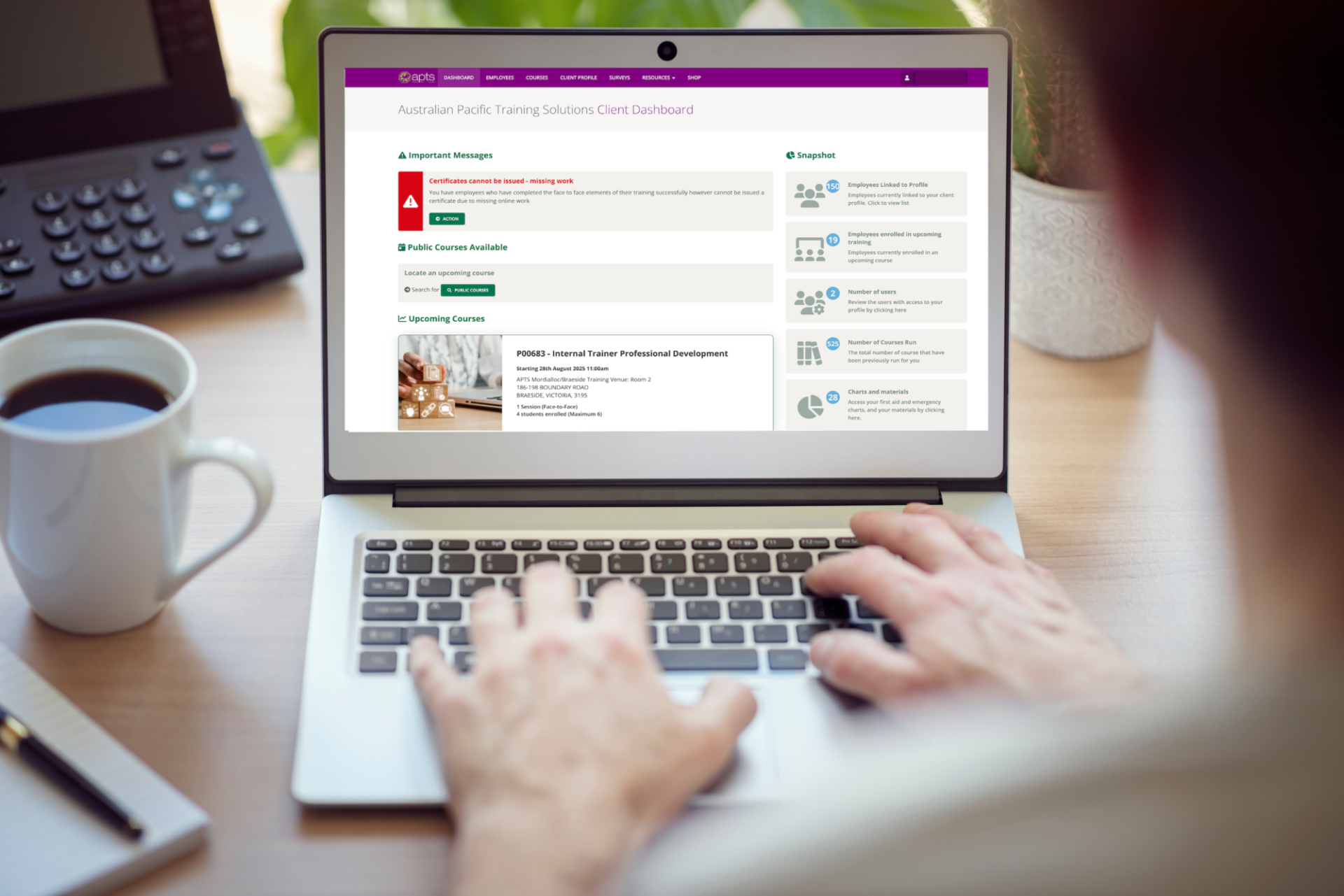 Training Desk Computer