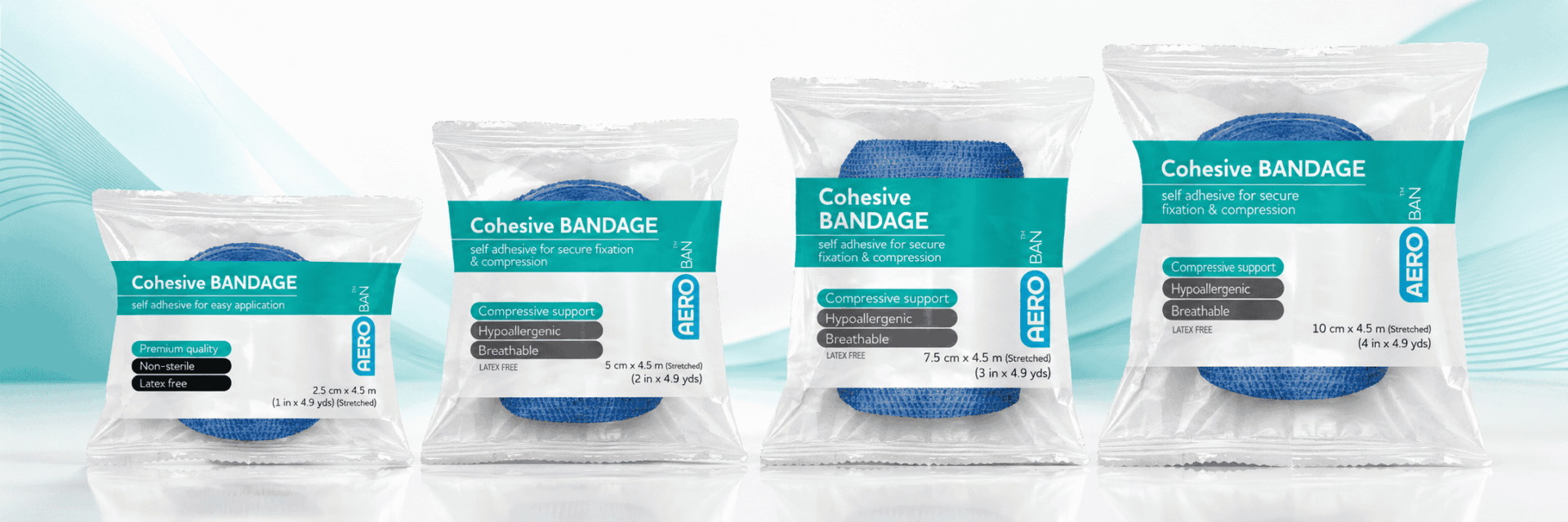 Combine cohesive bandanges